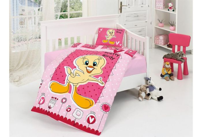 Постільна білизна Belenay 100х170 Pretty Birdy Pembe