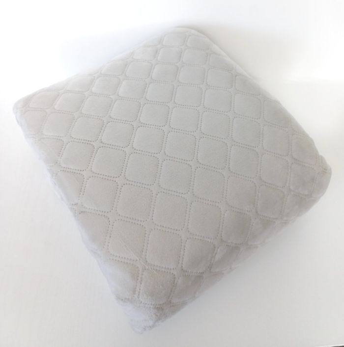 Покривало  ТЕП "ВЕЛЮР" 240*220см Light Grey Ромб круглий