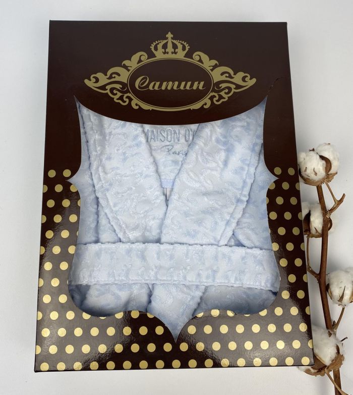Халат жіночий Maison D'or Vosmod Blue S в коробці