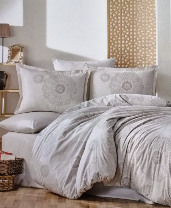 Постільна білизна CLASY ранфорс 200*220 см LOSA V1 GRI
