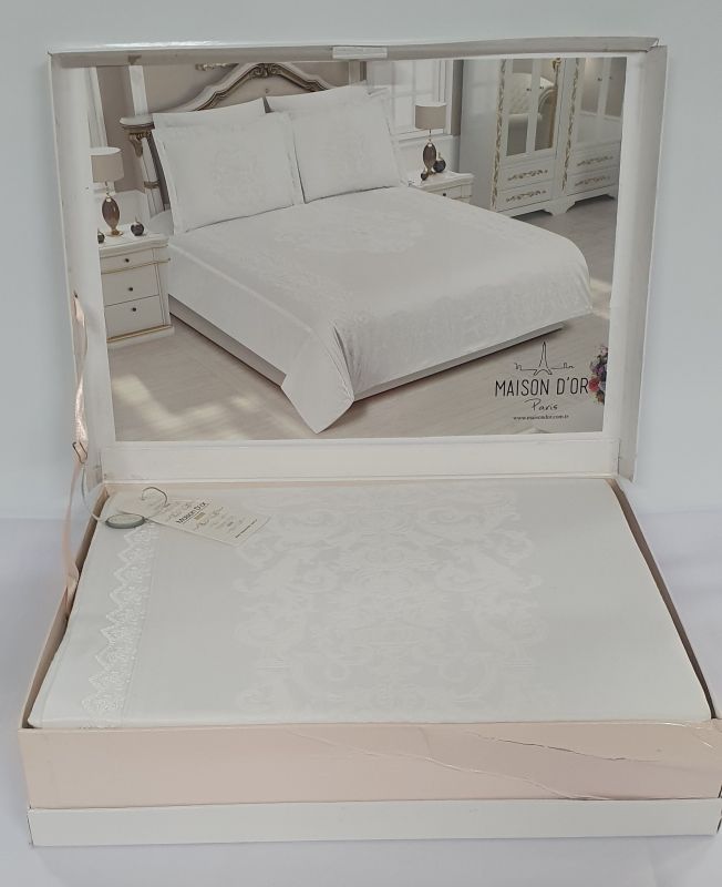 Постільна білизна Maison D'or сатин бамбук 200х220 Adrienne Cream