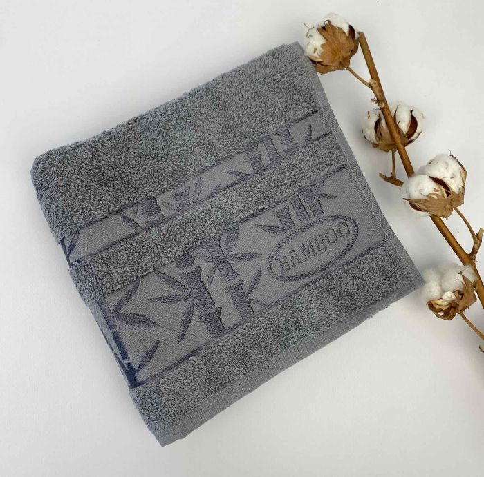 Рушник 50x90 Bamboo-1 Grey