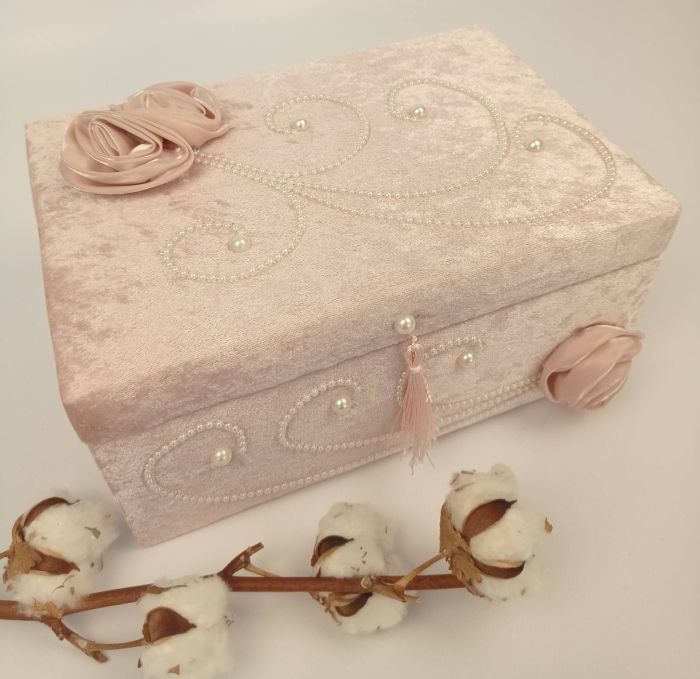 Набір рушників в шкатулці Minteks Lamp Lilac