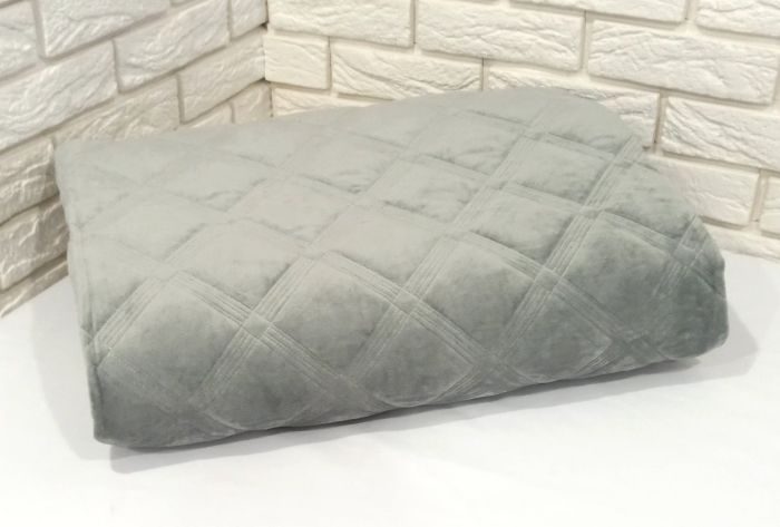 Покривало велюрове Model-2 (1159) 200x230 Gray