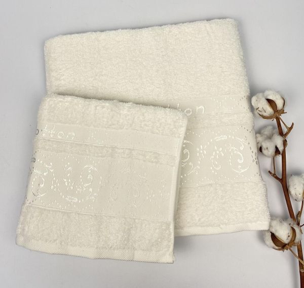 Набір рушників АЕ 2 шт Khlopok White