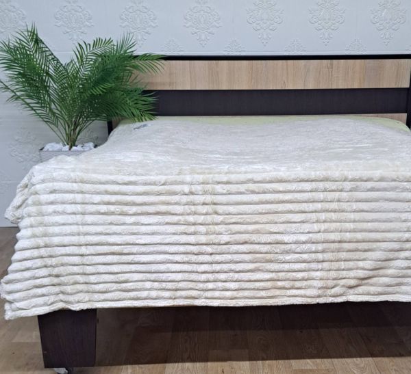 Покривало велюр 150х200  Cream (614)