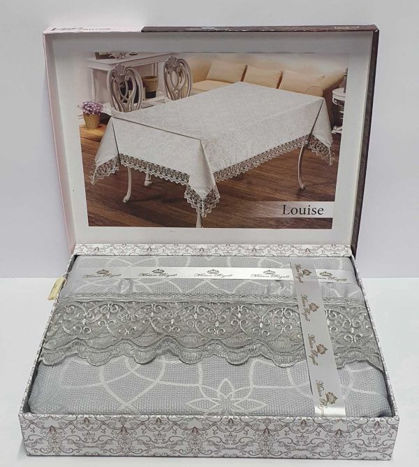 Скатертина Maison Royale 160x220 Louise Grey