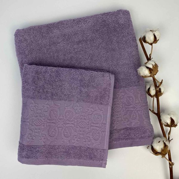 Набір рушників Cottonize 2 шт cod124 Purple