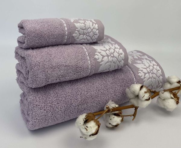 Набір рушників Cottonize 3 шт cod 105 Lilac