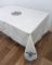 Скатертина Maison Royale льон з мереживом 160x220 Lale Cream-Grey