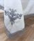 Скатертина Maison Royale льон з мереживом 160x220 Lale Cream-Grey