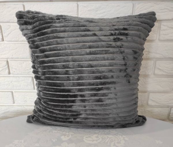Наволочка велюрова 50х50 Anthracite