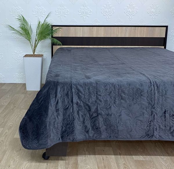 Покривало велюрове Romance 200x230 Anthracite (1068)