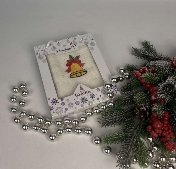 Вафельний рушник в коробці Nilteks Christmas 5