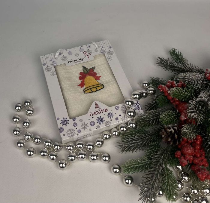 Вафельний рушник в коробці Nilteks Christmas 5
