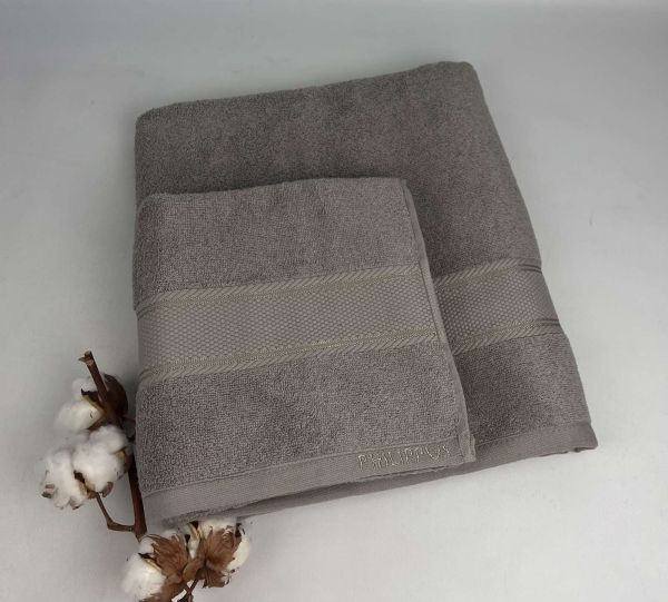 Набір рушників Philippus Collesium Cotton 2 шт Soft Сірий(ЕA071)