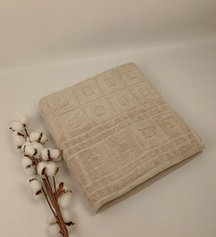 Рушник Philippus Delux Cotton 70х140 Cakarta Світло-бежевий (Е994)
