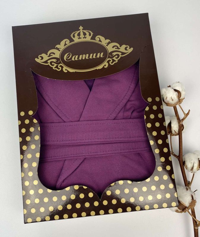 Халат жіночий Maison D'or Coralie Purple M в коробці