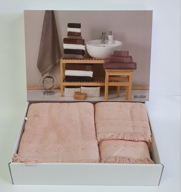 Рушники Maison D'or 3шт Melissa Rosa