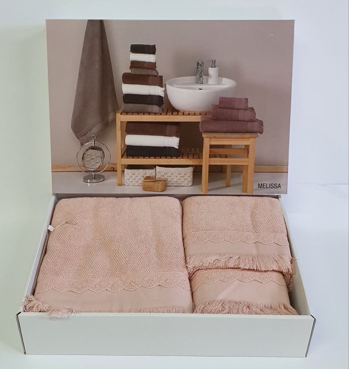 Рушники Maison D'or 3шт Melissa Rosa