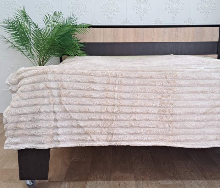 Покривало велюр 180х200 Light  Beige (1307)