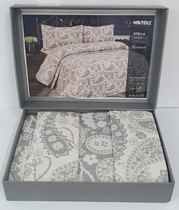 Покривало Minteks Hermes Kahve-Bej 240x260