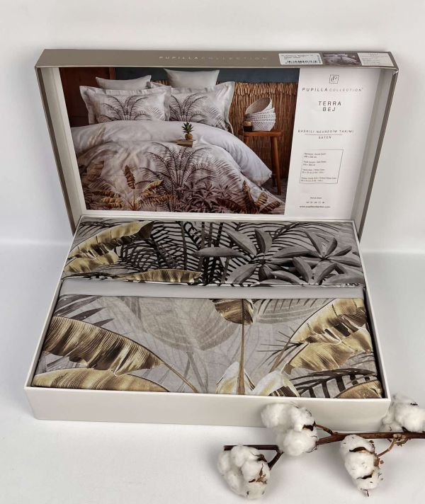 Постільна білизна Pupilla Collection сатин  200х220 Terra Bej