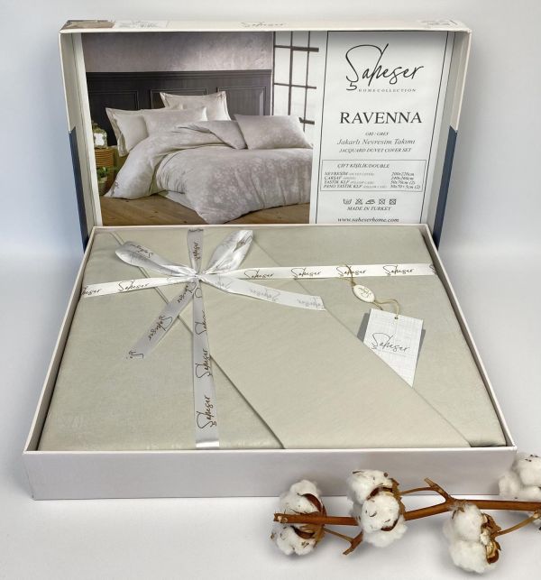 Постільна білизна Saheser ранфорс Ravenna 200х220 Gri