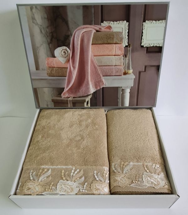 Рушники Maison D'or 2шт Gloria Sand