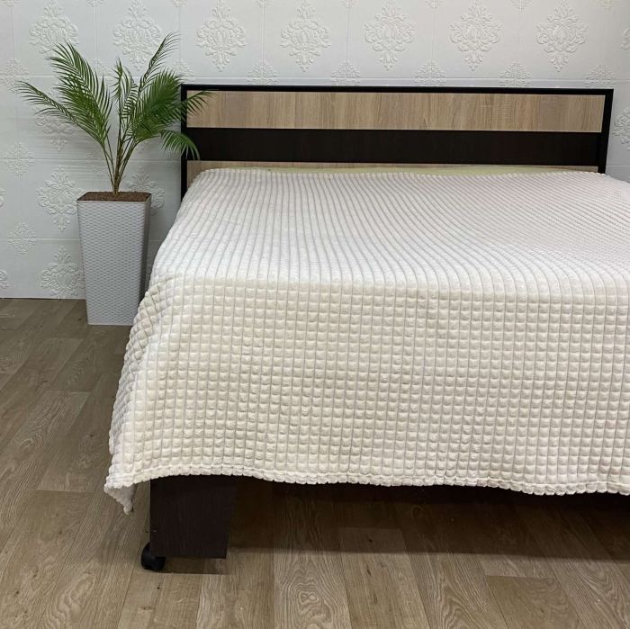 Покривало велюр євро 200х230 Light  Beige (611)