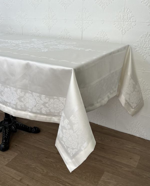 Скатертина тефлонова Masali 140x180 Jumbo Krem PVS