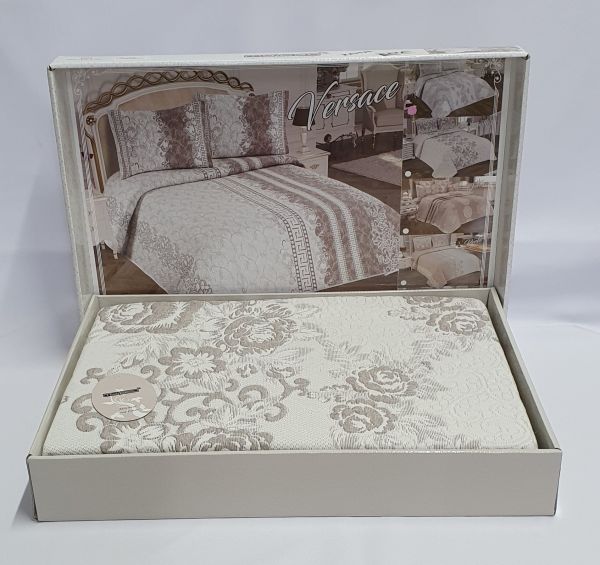 Покривало My Bed Жакард 170x240 з наволочкою Eda Kahve