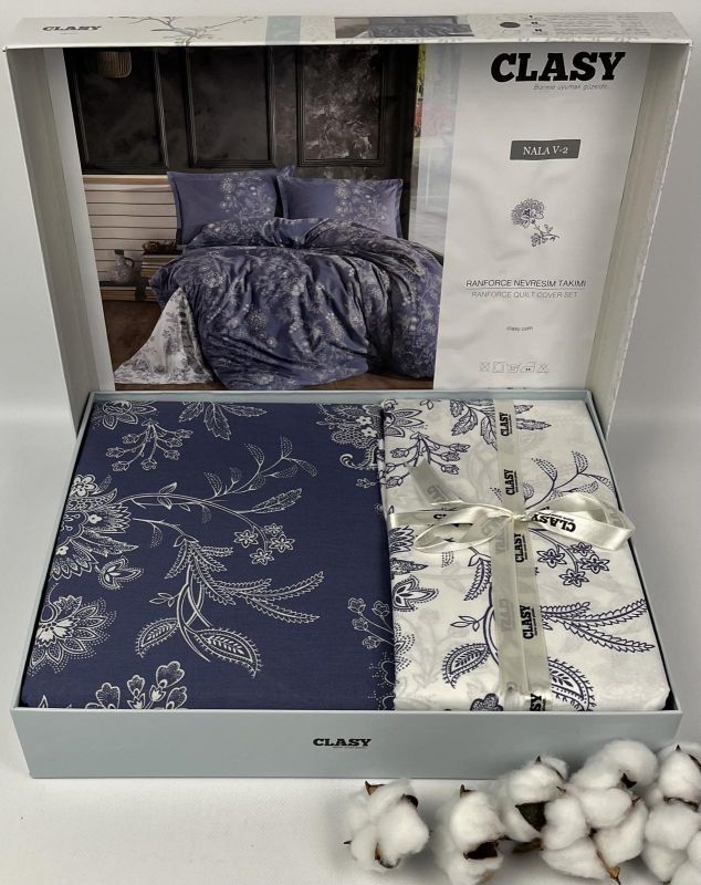 Постільна білизна CLASY ранфорс сімейна Nala V2 Mavi