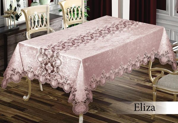 Скатертина Велюр в PVC Maison Royale 160x300 Eliza Powder