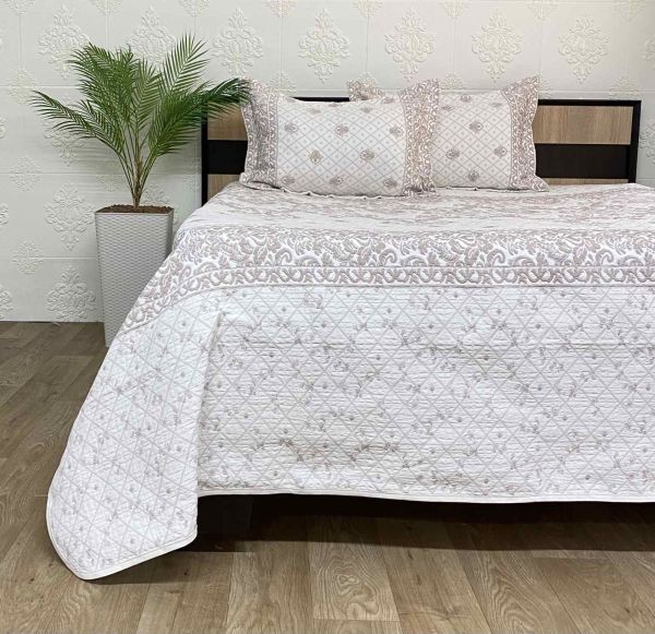 Покривало Moda Box 240х260 з наволочками Ikra A.Kahve