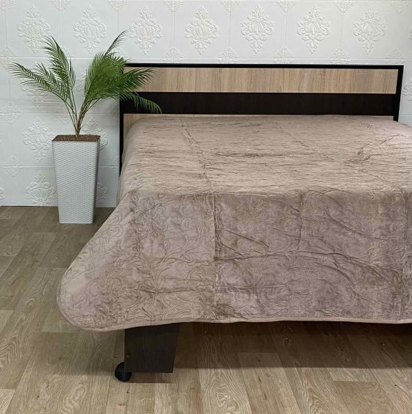 Покривало велюрове Romance 200x230 Light brown (1068)