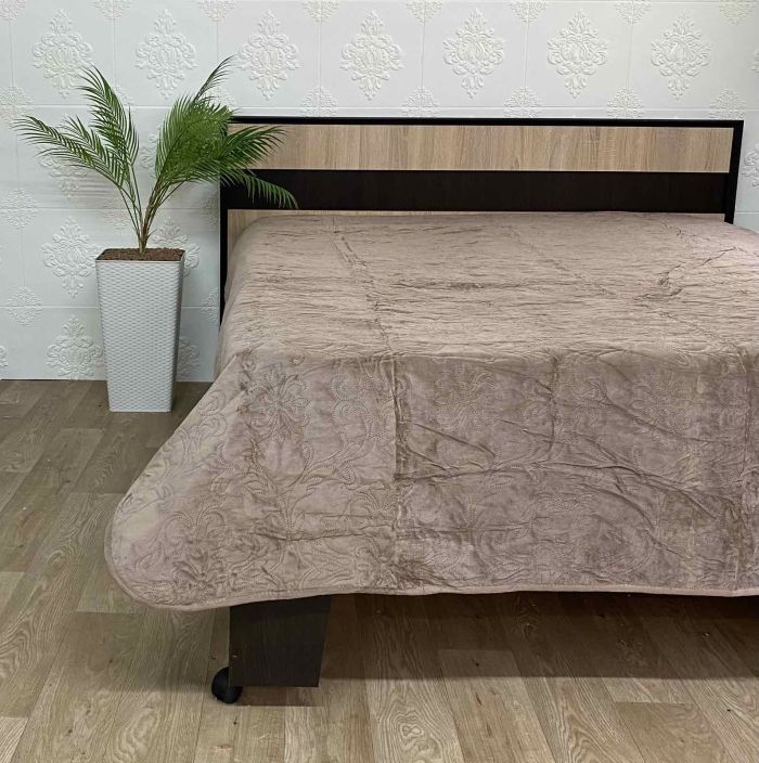 Покривало велюрове Romance 200x230 Light brown (1068)