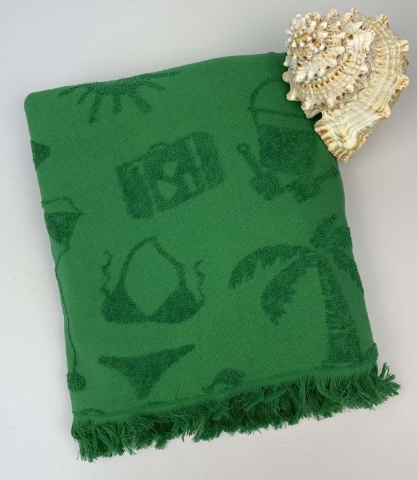 Пляжний рушник Maison D'or Miami 100x200 Green