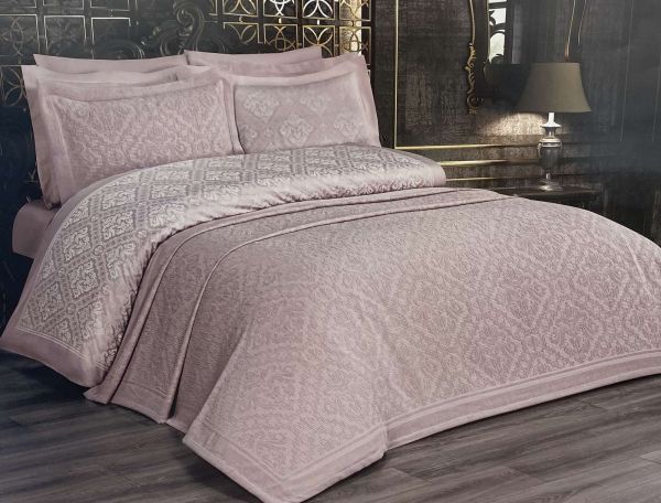 Набір Покривало + постіль Maison D'or Pinella 260x260 Pudra