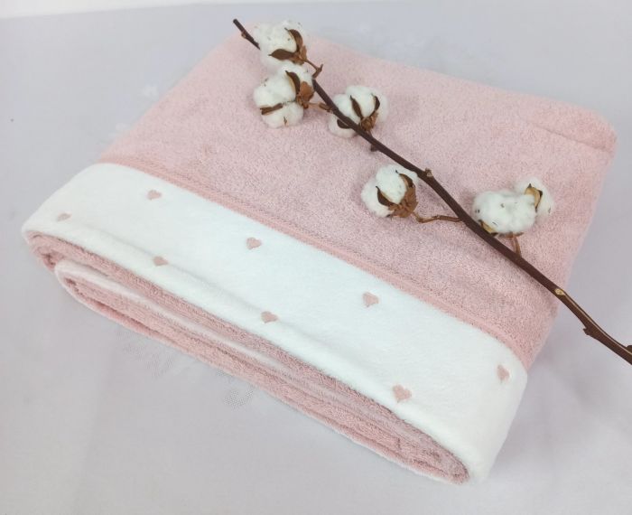 Покривало Maison D'or махрове Lavoine 220*240 Rose