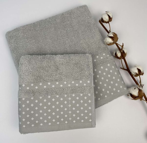 Набір рушників Cottonize 2 шт cod 138 Grey
