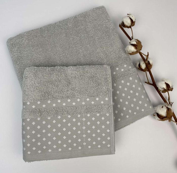 Набір рушників Cottonize 2 шт cod 138 Grey