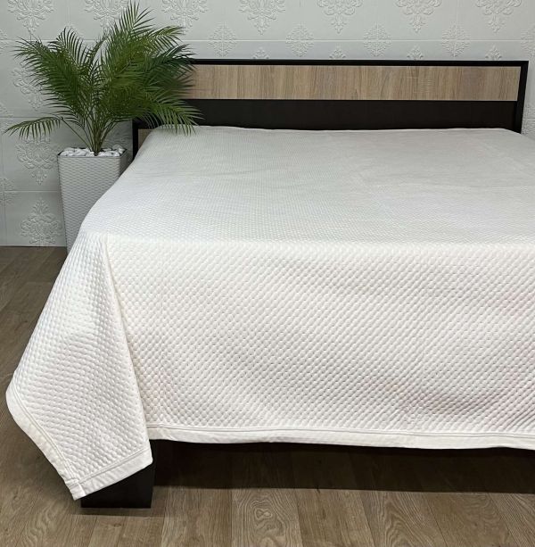 Покривало велюрове квадрат Model-8 220x240 Cream (1160)