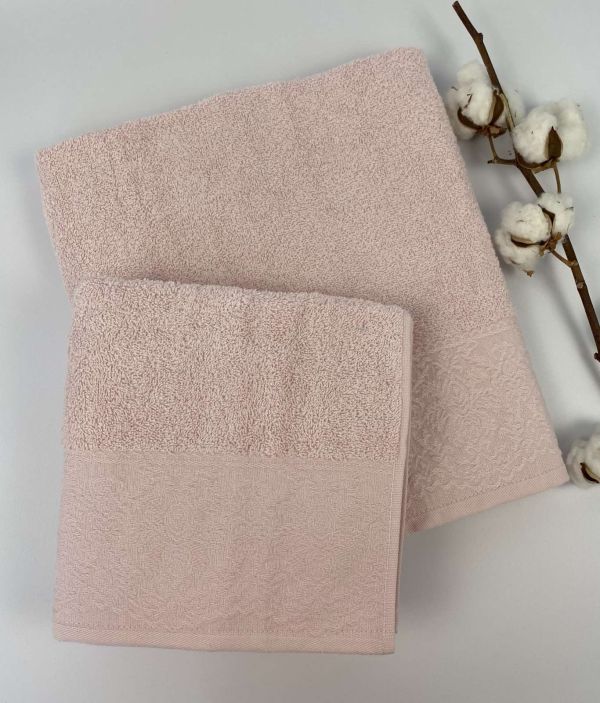 Набір рушників 2 шт Dantel Pink