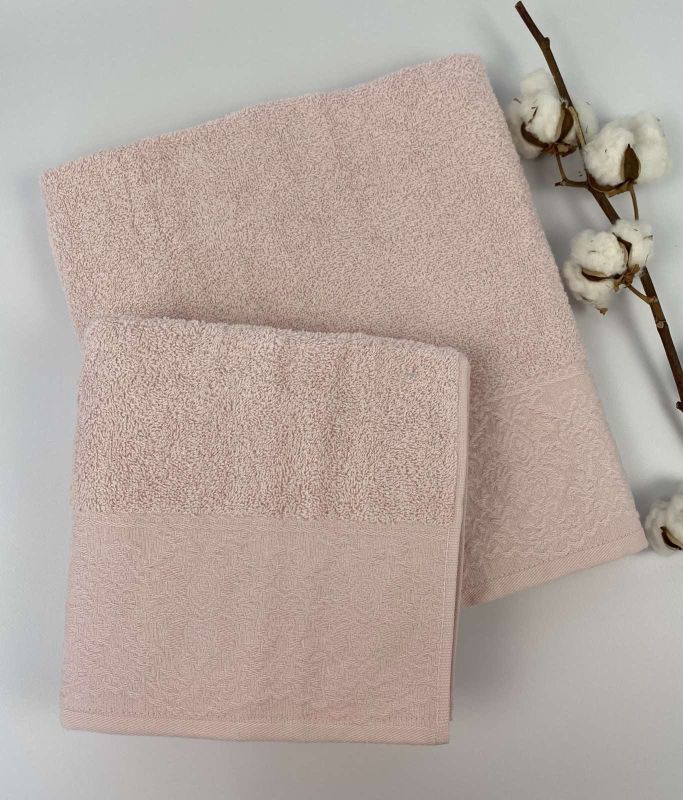 Набір рушників 2 шт Dantel Pink