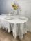 Скатертина Велюр Acme Tekstil 160x260 ovale Cinar Krem PVS