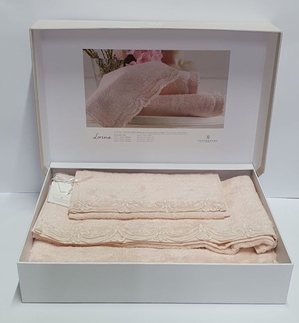 Набір рушників 3шт Pepper Home Lorena Pink