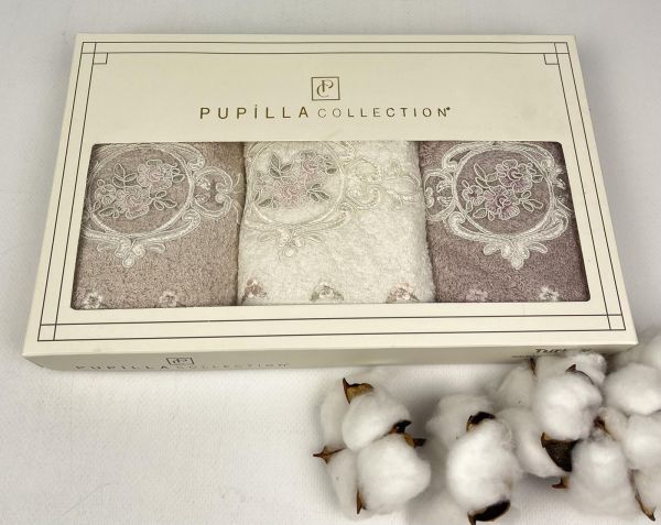 Набір рушників Pupilla 3шт 30x50 Flowers Model 3