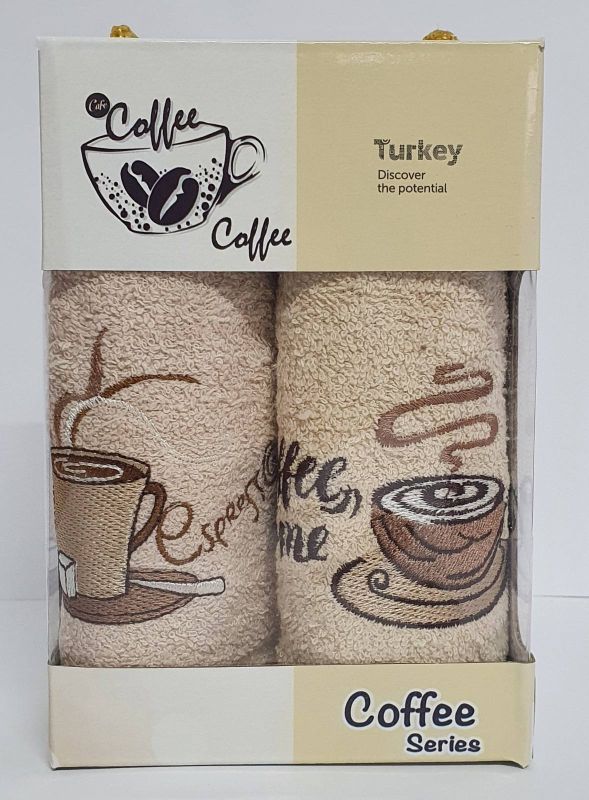 Набір махрових рушників 2шт Coffe Series-4