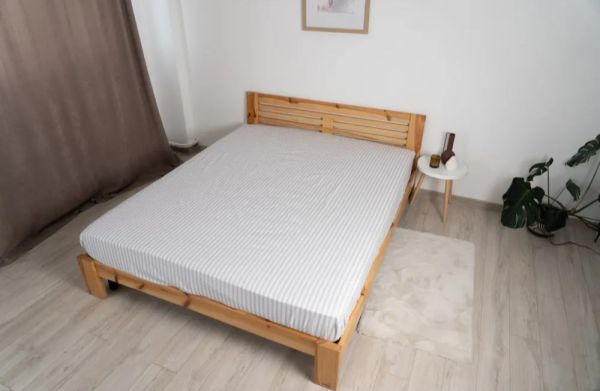 Простирадло ТЕП "Натхнення" 200x200 на резинці Сіра смужка